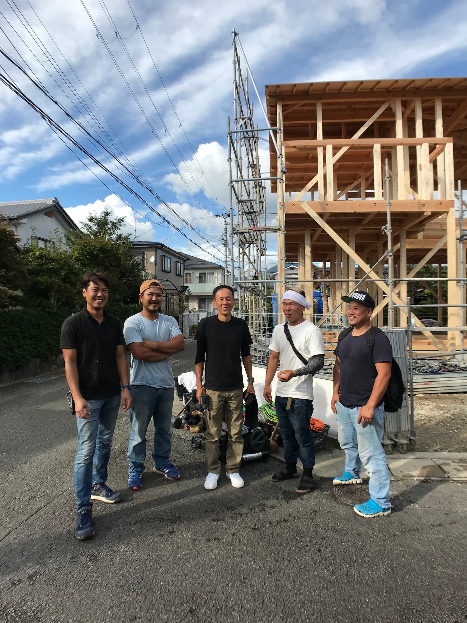 現場の大工さんたち