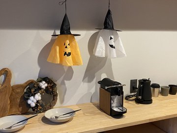 キッチンのハロウィン飾り