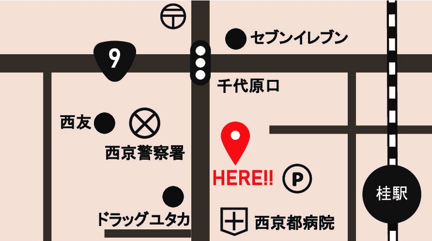 桂支店周辺の地図